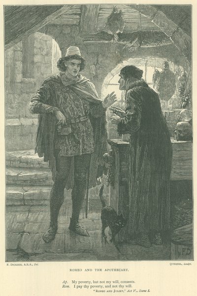 Illustration für Romeo und Julia von Edward Burne Jones